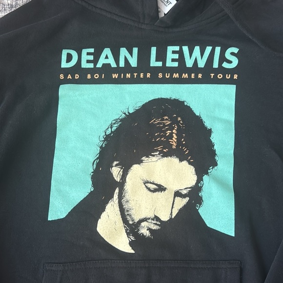 Dean Lewis Black Concert Hoodie size S Sad Boi Winter Summer Tour - Picture 2 of 5
